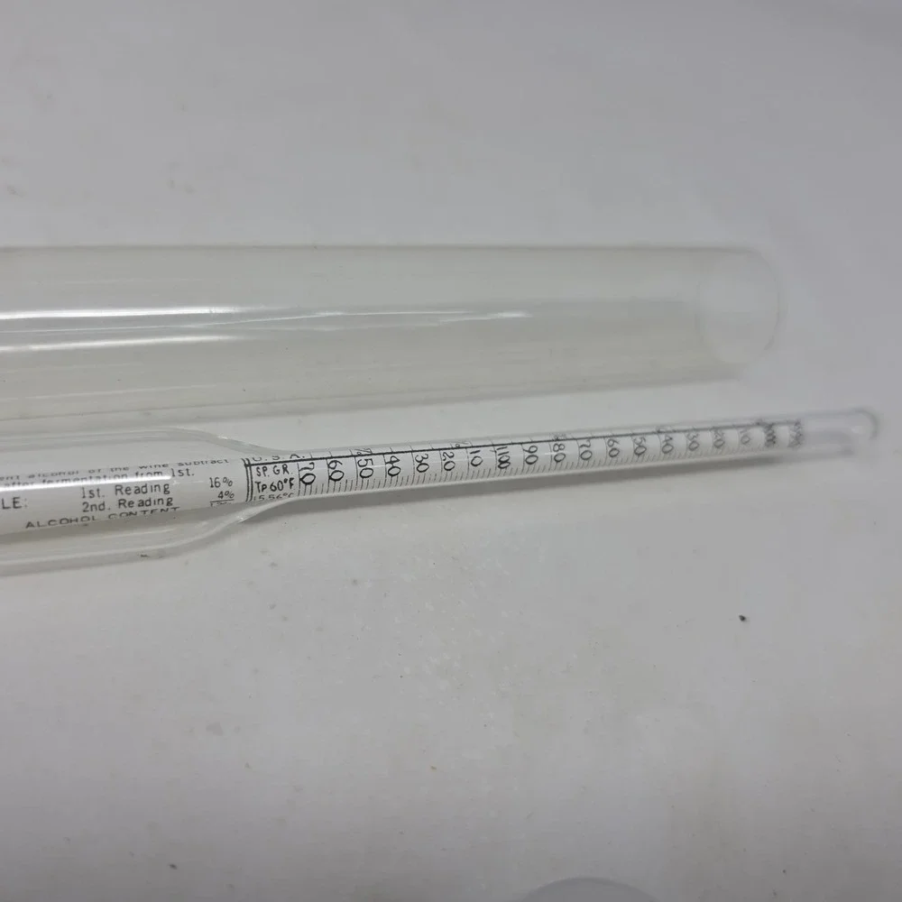 HYDROMETER BRIX SCALE % SUGAR 0 to 35 degrees WORT
